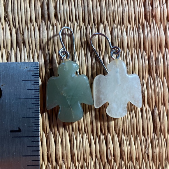 Small quartz thunderbird earrings - Picture 3 of 3